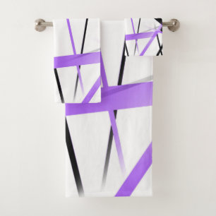 Lilac cruzado en crisis y rayas negras en blanco