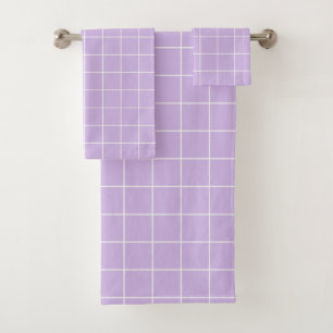 Lilac de la rejilla y blanco