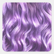 Lilac Hair Background Square Pegatina