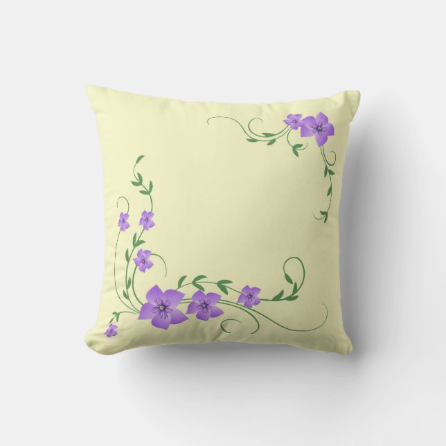 Lilac Lemon Cojín decorativo reversible (Anverso)