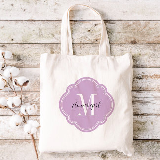 Lilac Morado Monograma Flor Chica Toque Bolsa