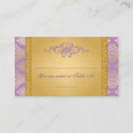 Lilac, Purpurina de FAUX, Tarjetas Damask Wedding 