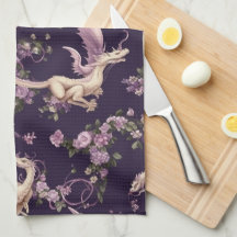 Lilac, Rosas y toallas de cocina para dragones bla