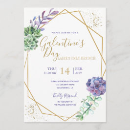 Lilac suculenta la invitación a la fiesta del Día