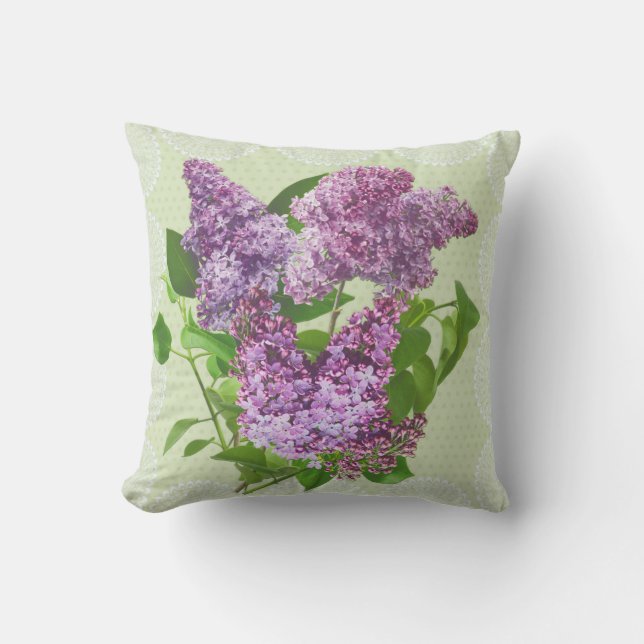 Lilacs almohada floral (Anverso)