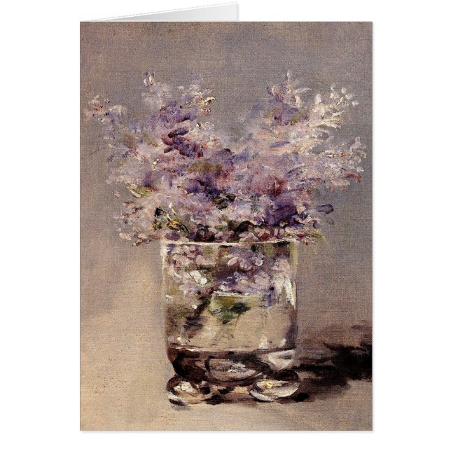 Lilacs de Manet en un vaso (Frente)