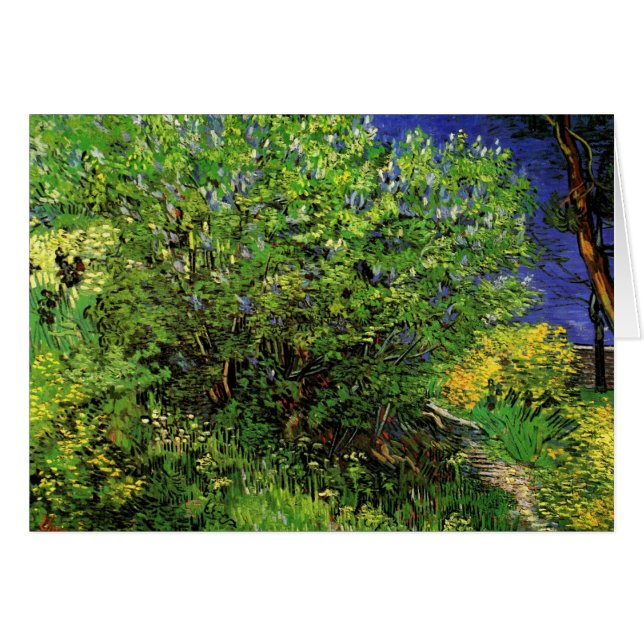 Lilacs de Vincent van Gogh, Flores de Jardín Vinta (Anverso (Horizontal))