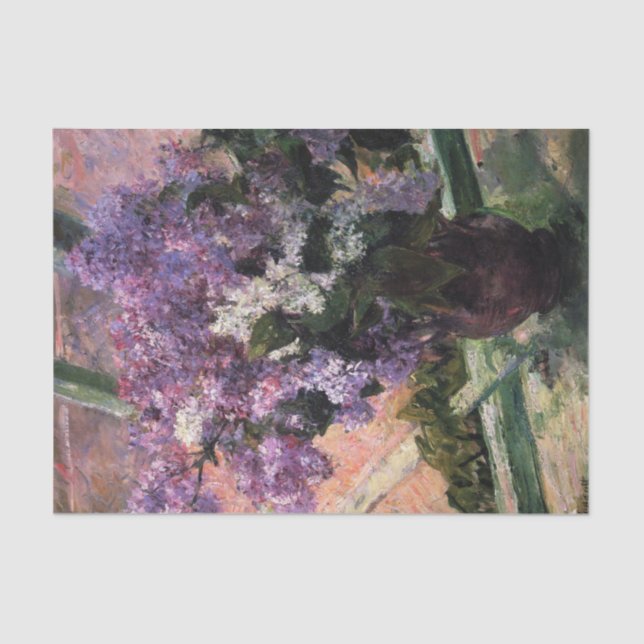 Lilacs en un papel de tema de ventana (Anverso)