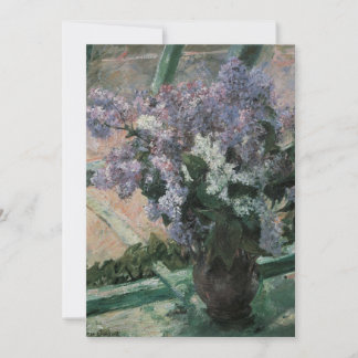 Lilacs en una ventana de Mary Cassatt, arte vintag