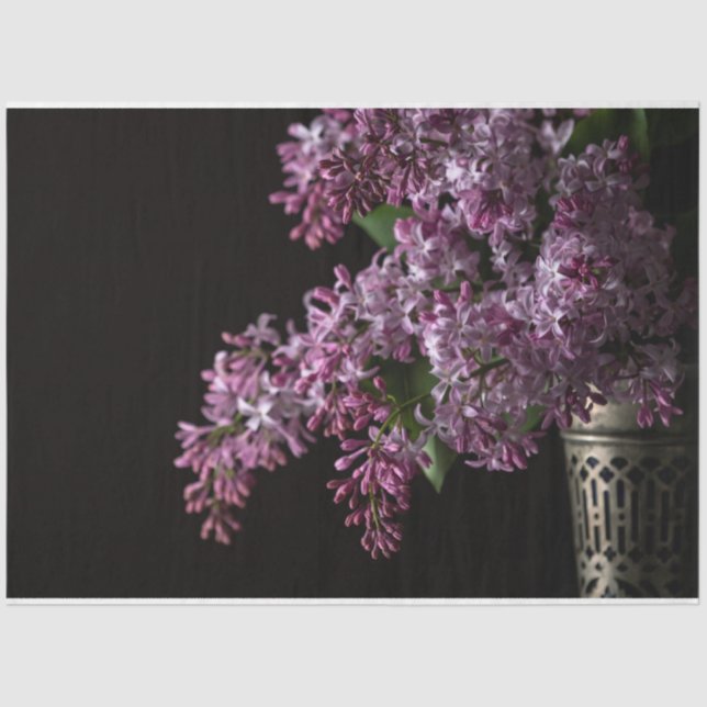 Lilacs, papel tisular de 18 libras (Anverso)