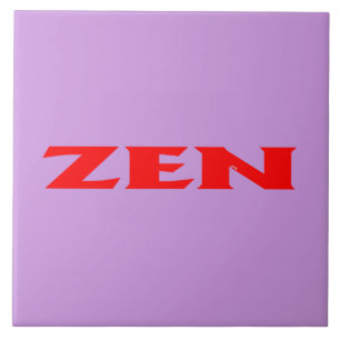 Lílago rojo Zen gran baldosa