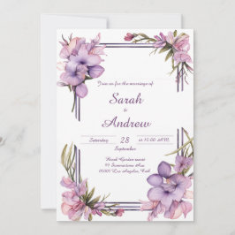 Lilah Flower Art: Invitación a la boda personaliza