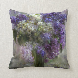 Lilas de la almohada del decorador del arte del