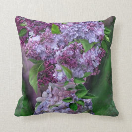 Lilas en almohada del decorador del arte del