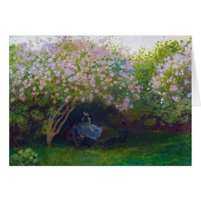 Lilas, tiempo gris Claude Monet (Anverso (Horizontal))