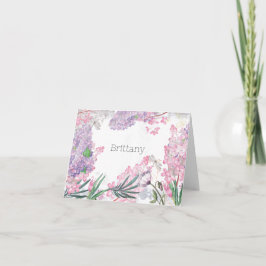 Liliaco morado floral personalizado