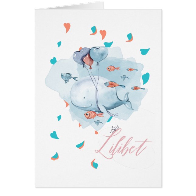 Lilibet recibe el nombre de regalo mágico WHALE pa (Frente)