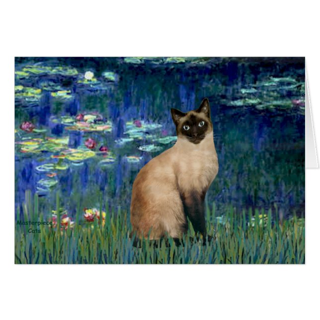 Lilies 5 - Gato siamés de punto de foca (Anverso (Horizontal))