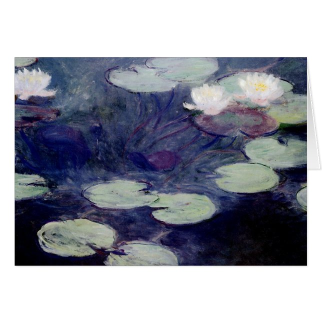 Lilies de agua rosada: 1897-99 de Monet (Anverso (Horizontal))