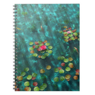 Lilies en el cuaderno de agua
