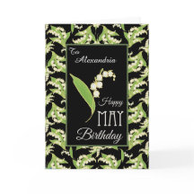 Lilies puede tarjeta de cumpleaños para personaliz