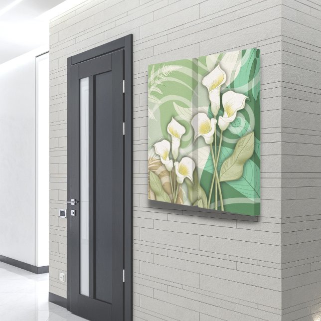 Lilios Blancos 24"x24" Impresión en lienzo de dos  (Subido por el creador)