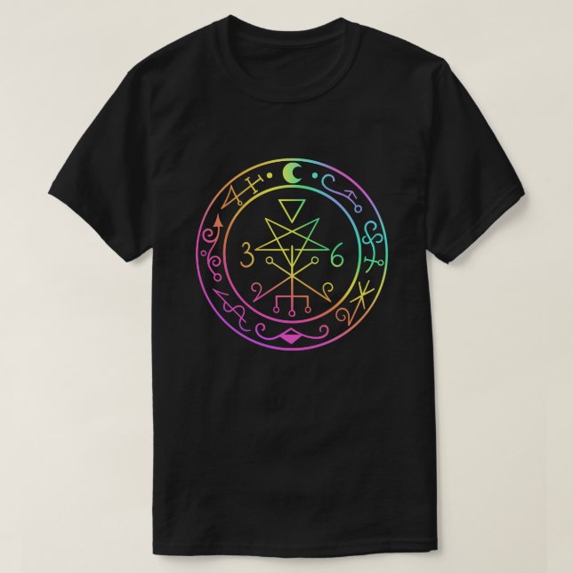Lilith Sigil. Camiseta de la diosa de la luna oscu (Diseño del anverso)
