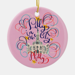 Lilly en el ornamento urbano