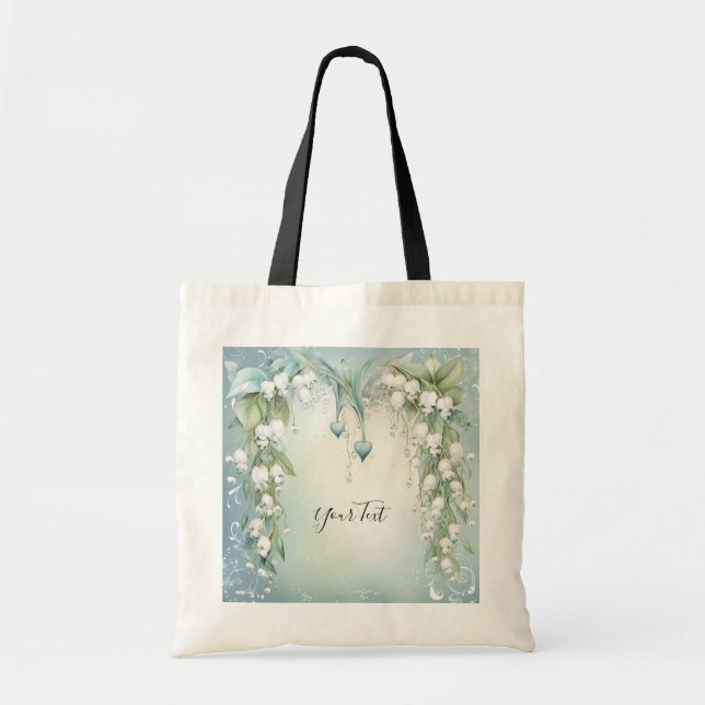 Lily acuarela de la bolsa de tote del valle (Frente)