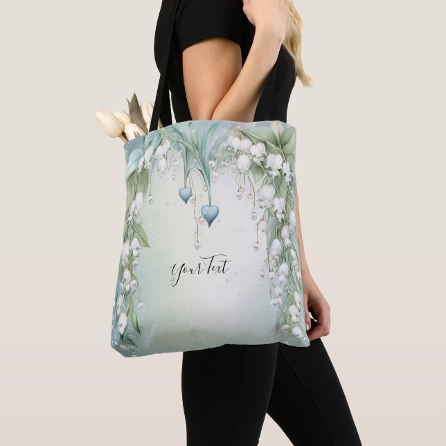 Lily acuarela de la bolsa de tote del valle (Detalle)