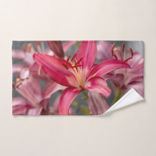 Lily asiática rosa, fotografía de flores