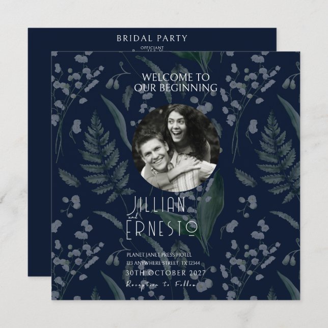 Lily de helechos del valle  || Programa de fotos a (Anverso / Reverso)