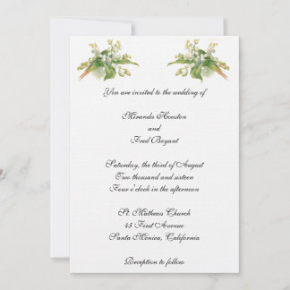 Lily de la invitación a la boda del valle