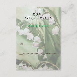 LILY DE LAS TARJETAS RSVP DEL PERSONALIZABLE VALLE