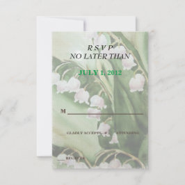 LILY DE LAS TARJETAS RSVP DEL PERSONALIZABLE VALLE