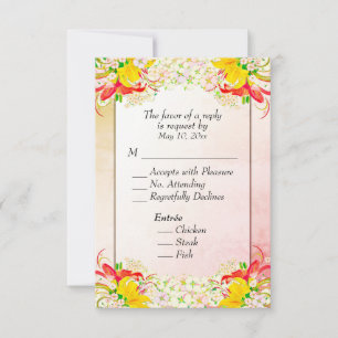 Lily Flower Garden RSVP w Entree Choice