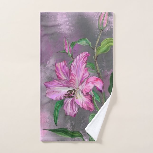 Lily Flowers Bath Toallas (Toalla de mano)