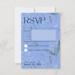 Lily of the Valley - Blue Collatation RSVP