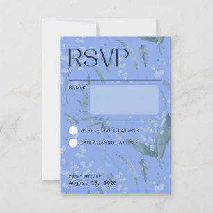 Lily of the Valley - Blue Collatation RSVP