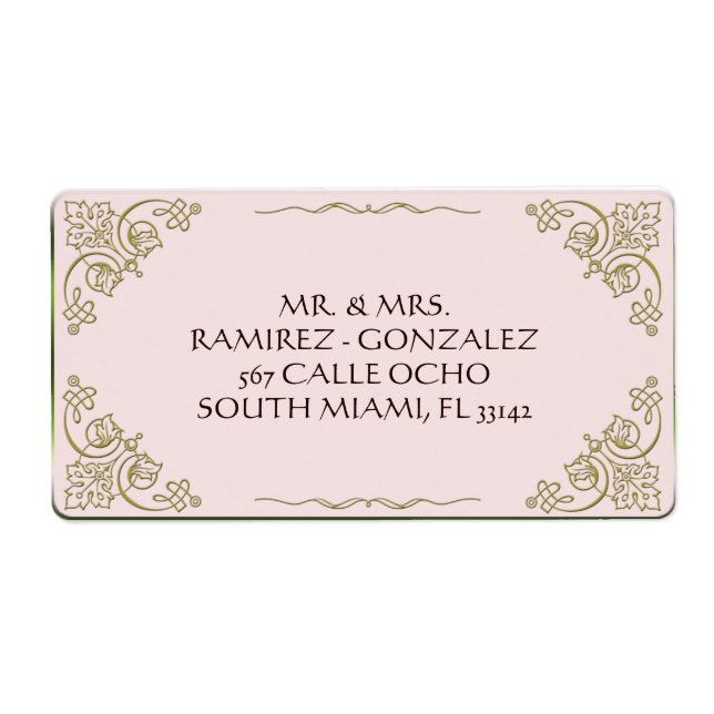 Lily Of The Valley - Etiqueta De Dirección Blank (Frente)