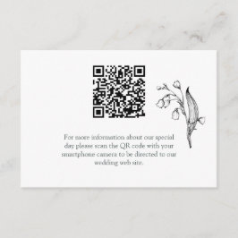 Lily of the Valley - Tarjeta blanca de gabinete