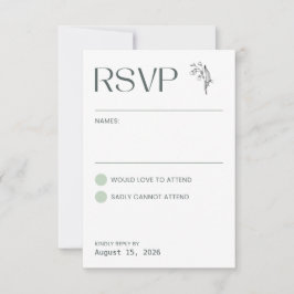 Lily of the Valley - White Collatation RSVP