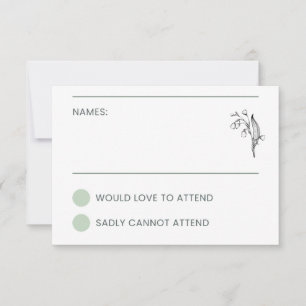 Lily of the Valley - White Collatation RSVP
