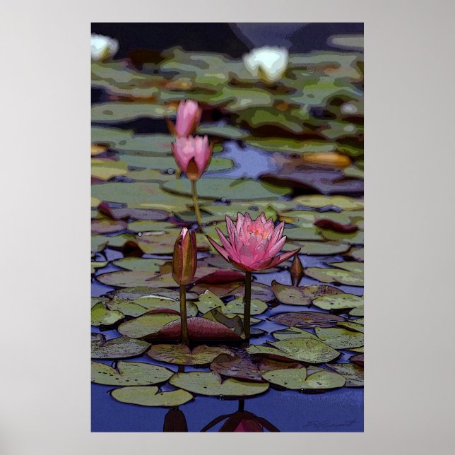 Lily Pad Art Posters -24x36 -other sizes available (Frente)