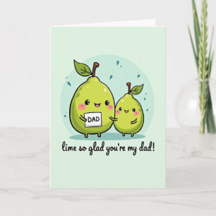 Lima Tan Contento Papá Tarjeta de Frutas