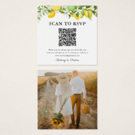 Limas de limón Código QR Boda fotográfica RSVP