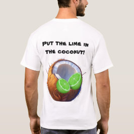 Lime en la camiseta de coco