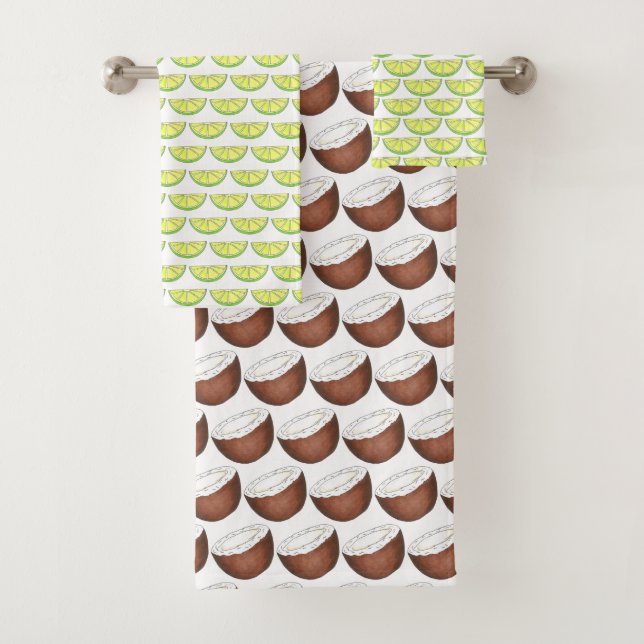 Lime en la isla tropical de los cocoteros verde de (In situ)