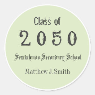 lime green cool, pegatinas de graduación divertido