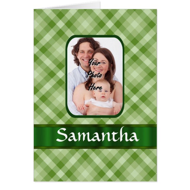 Lime green gingham (Frente)